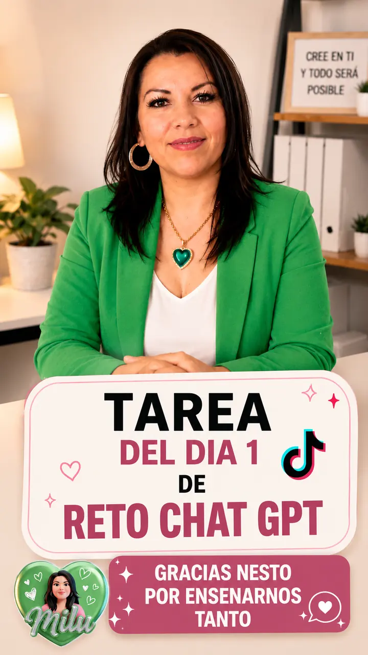 Trabajo de una miembro para el reto de ChatGPT, con un retrato creativo y un mensaje de agradecimiento
